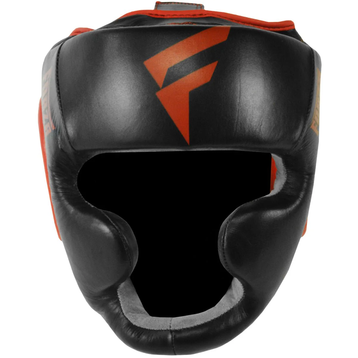 Forza Sports Leather Full Face Boxing and MMA Headgear - Black/Red - Image 3