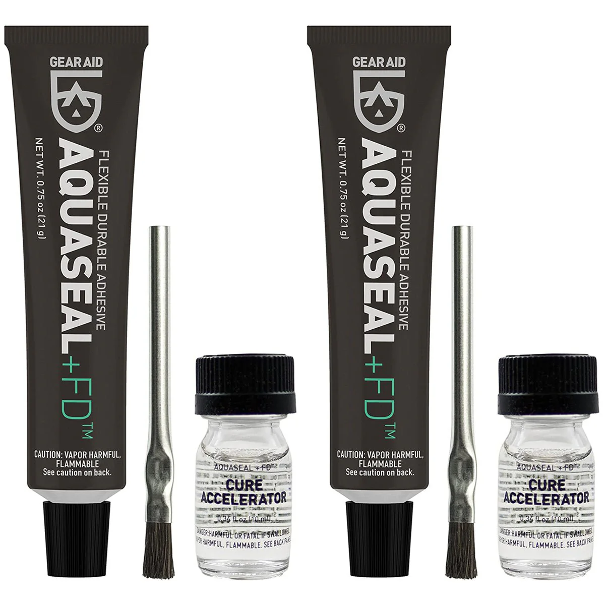 Gear Aid Aquaseal 0.75 oz. FD Wetsuit Repair Adhesive/Cure Accelerator - 2-Pack