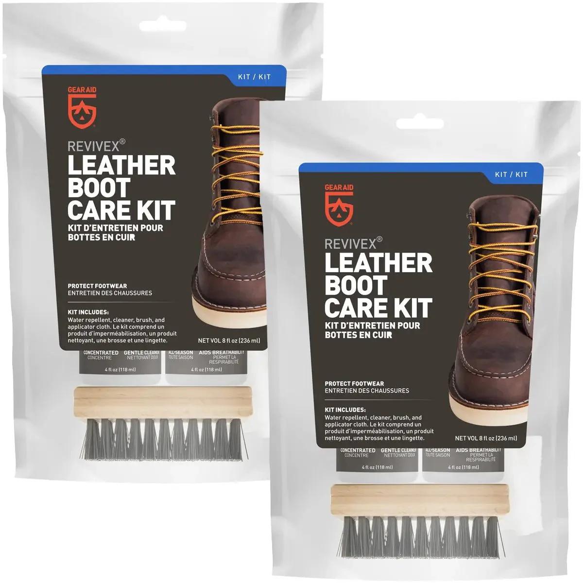 Gear Aid Revivex Leather Boot Care Kit - 2-Pack