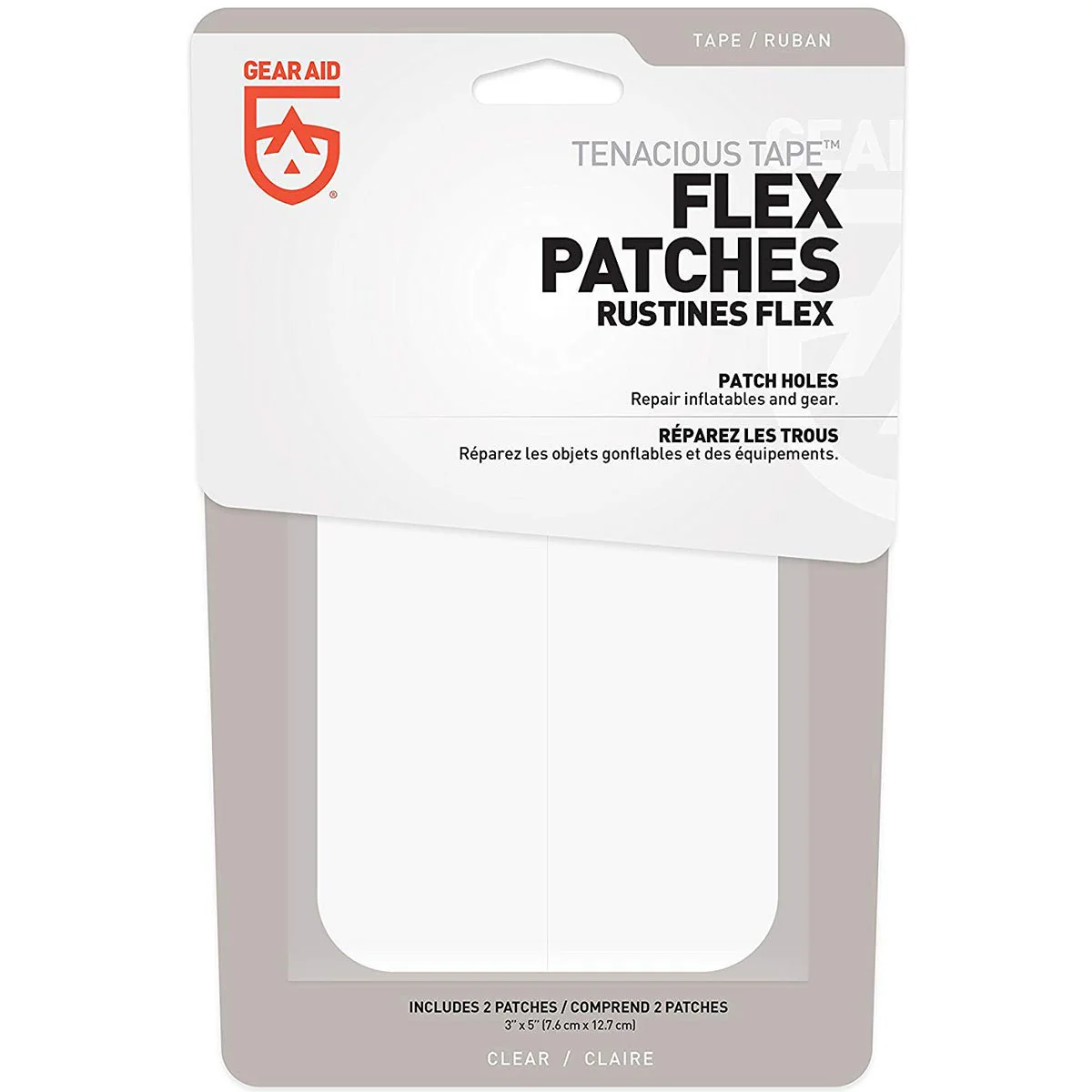 Gear Aid Tenacious Tape 3" x 5" No-Sew Peel and Stick Flex Patches - Image 2
