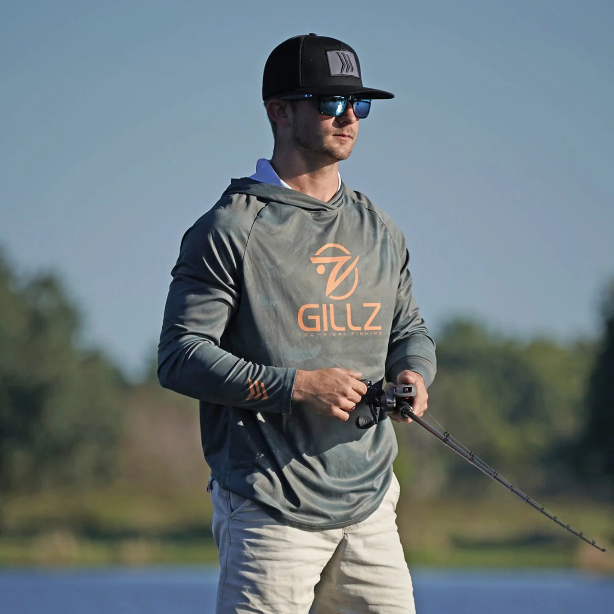 Gillz Contender Series Burnt UV Pullover Hoodie - Rifle Green - Image 4