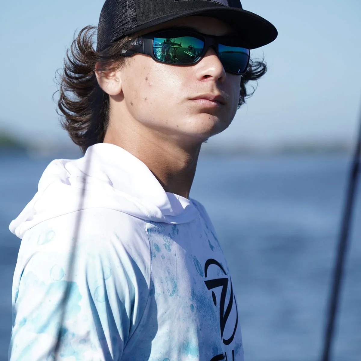 Gillz Contender Series Spray UV Pullover Hoodie - Aruba Blue - Image 4