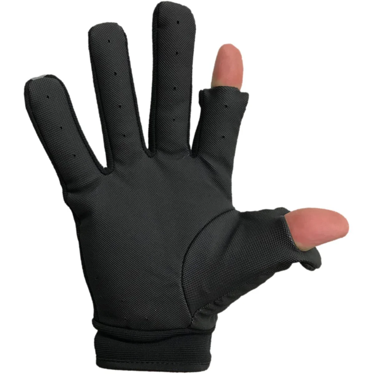 Glacier Glove Elite Angler Slit Finger Gloves - Black - Image 3