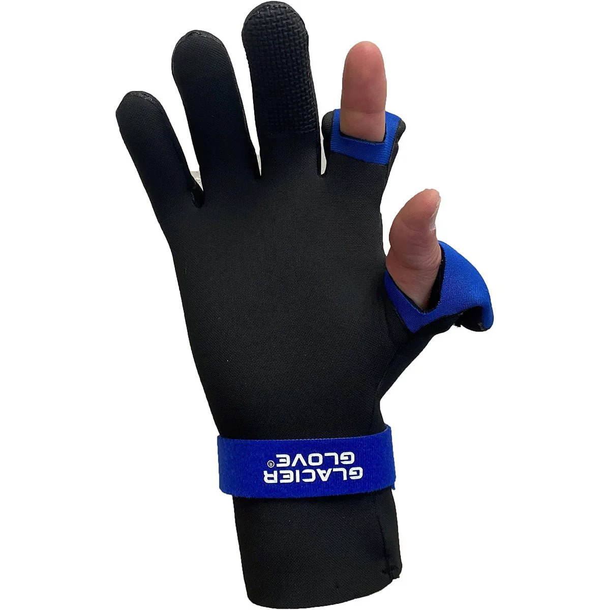Glacier Glove Waterproof Slit Finger Pro Angler Gloves - Black - Image 2