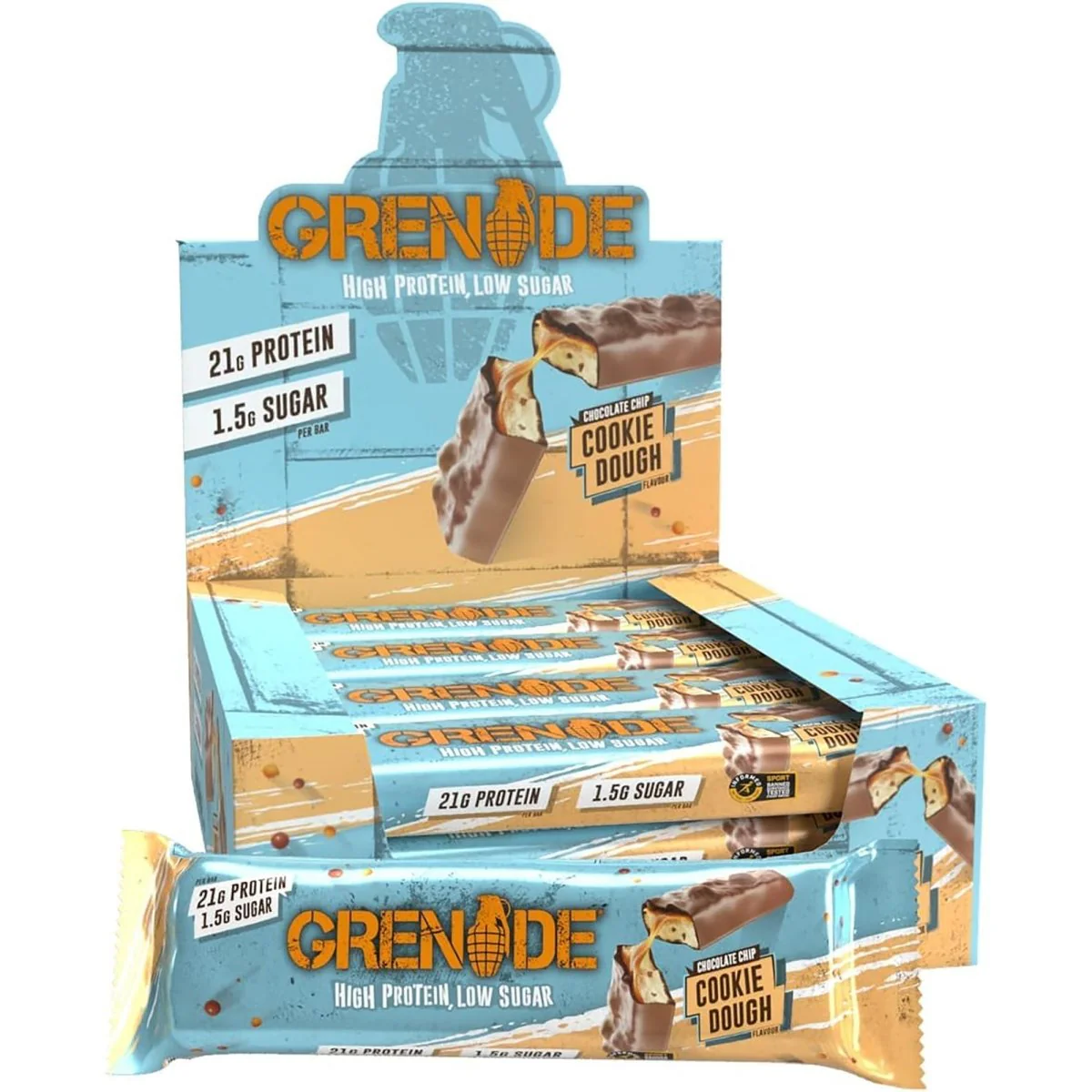 Grenade Low Sugar Protein Bars 12-Pack - Image 15