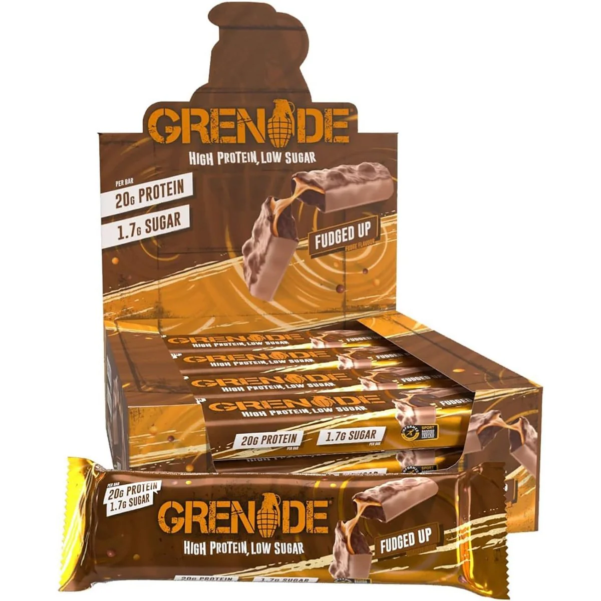 Grenade Low Sugar Protein Bars 12-Pack - Image 23