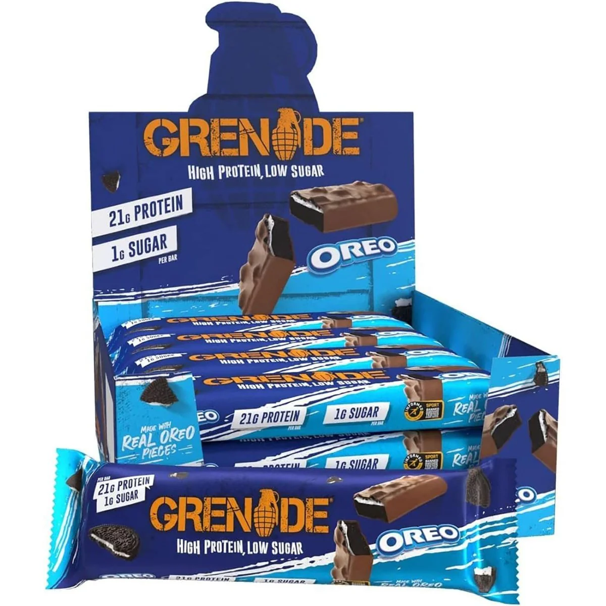 Grenade Low Sugar Protein Bars 12-Pack - Image 27