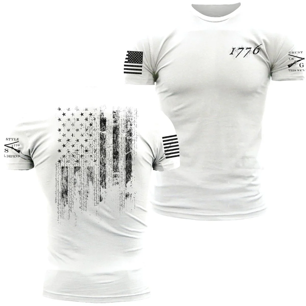 Grunt Style 1776 Flag T-Shirt - Image 5
