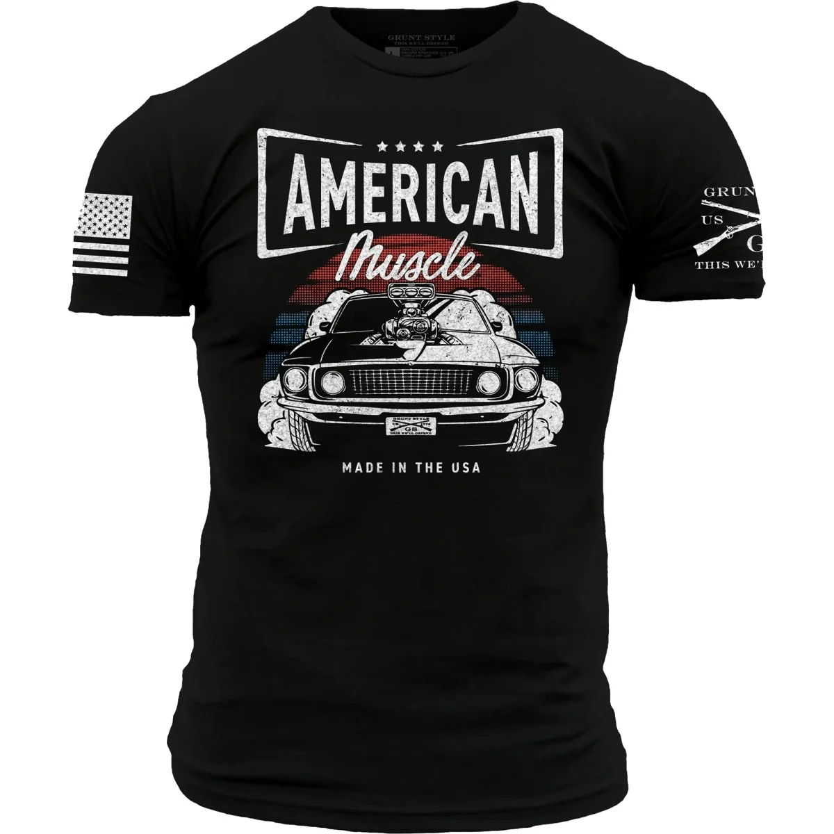 Grunt Style American Muscle T-Shirt - Black