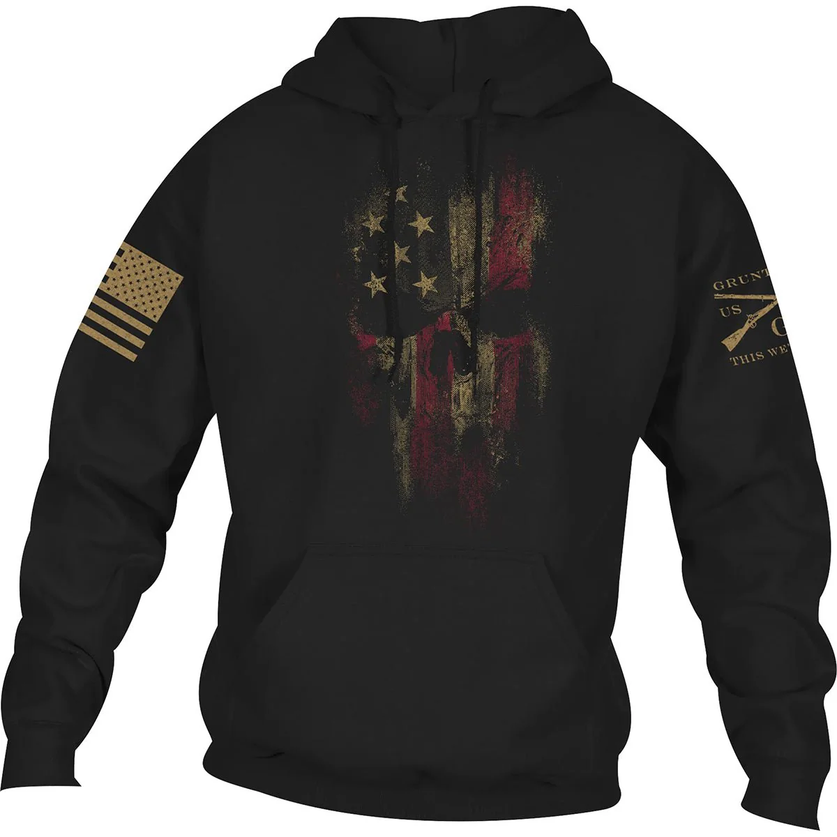 Grunt Style American Reaper 2.0 Pullover Hoodie - Black