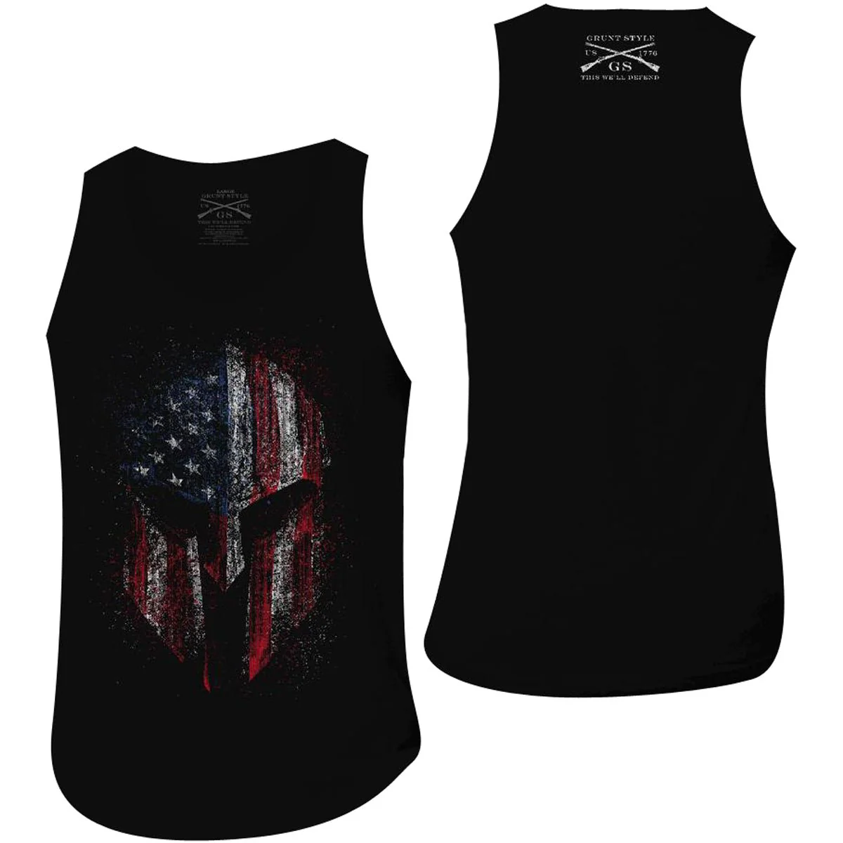 Grunt Style American Spartan Tank Top - Black