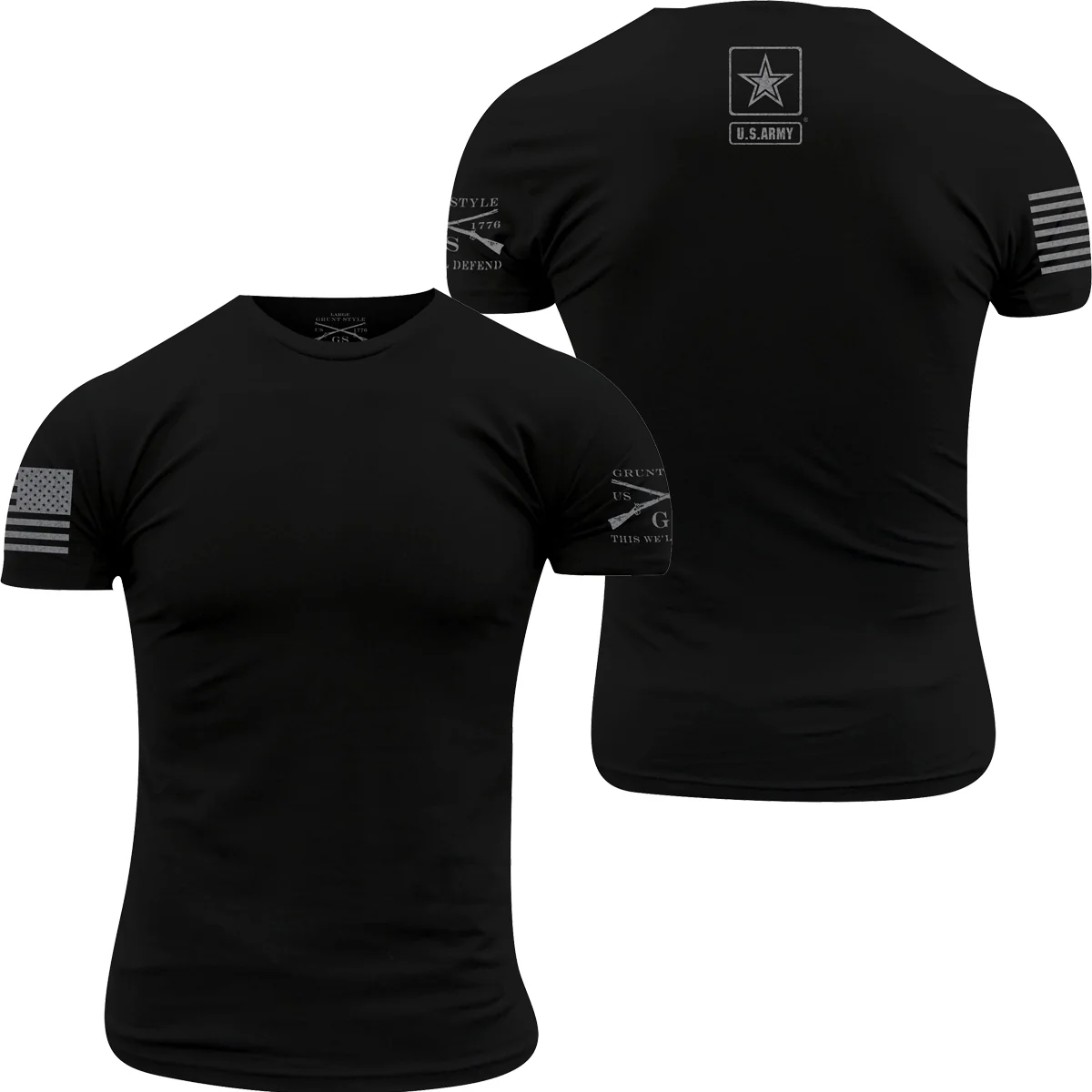 Grunt Style Army - Basic Back Logo T-Shirt - Black