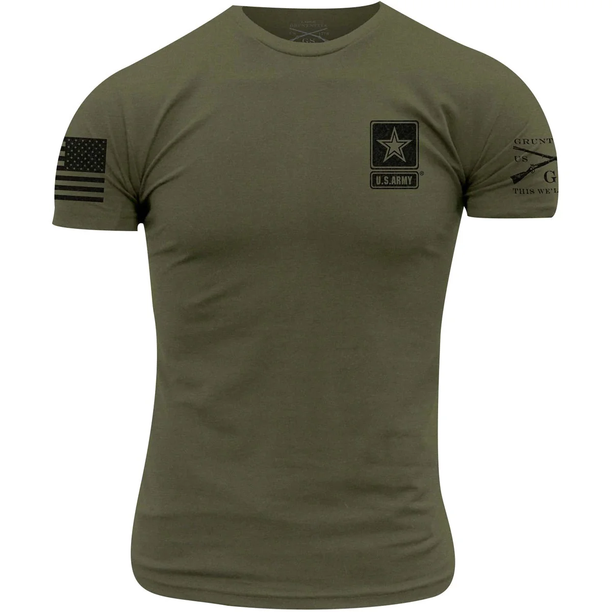 Grunt Style Army - Basic T-Shirt - Military Green