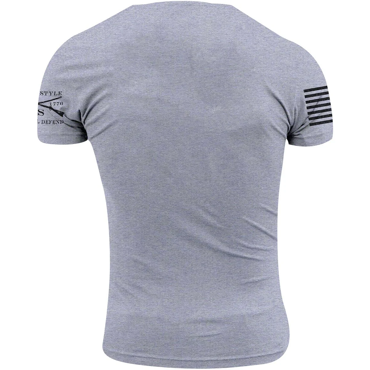 Grunt Style Army - Stencil Logo T-Shirt - Heather Gray - Image 2