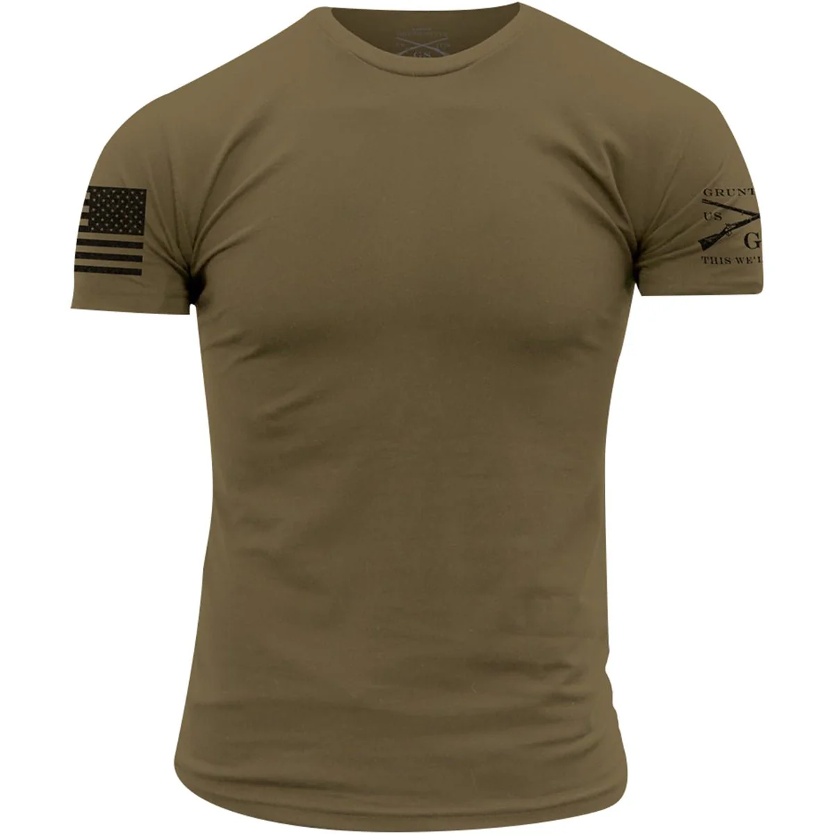 Grunt Style Basic Crewneck T-Shirt - Military Green