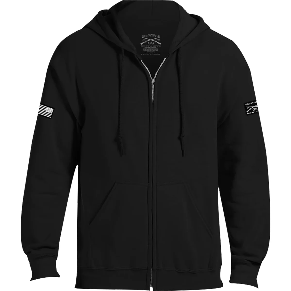 Grunt Style Basic Full Zip Hoodie 2.0 - Black