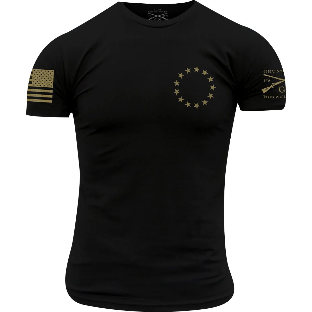 Grunt Style Betsy Rifle Flag T-Shirt - Image 6