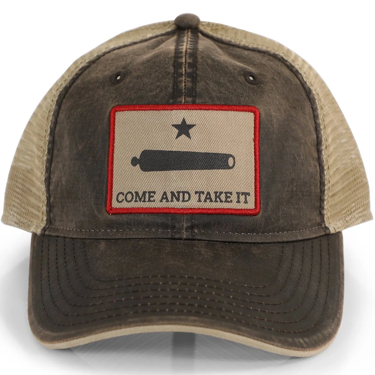 Grunt Style Come And Take It Texas Pride Snapback Hat - Brown/Sand - Image 2