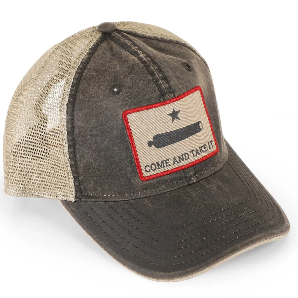 Grunt Style Come And Take It Texas Pride Snapback Hat - Brown/Sand - Image 3