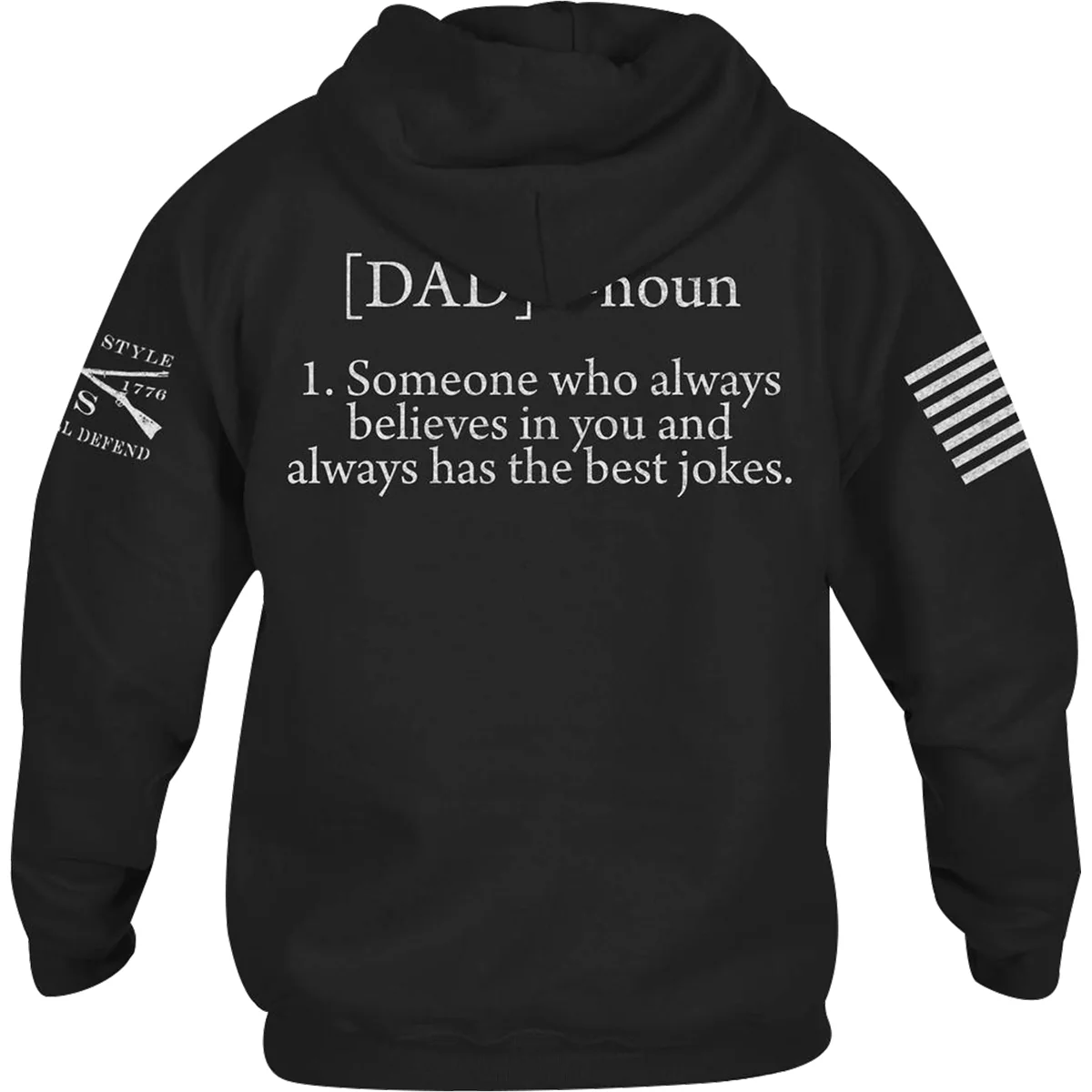 Grunt Style Dad Defined Pullover Hoodie - Black - Image 3