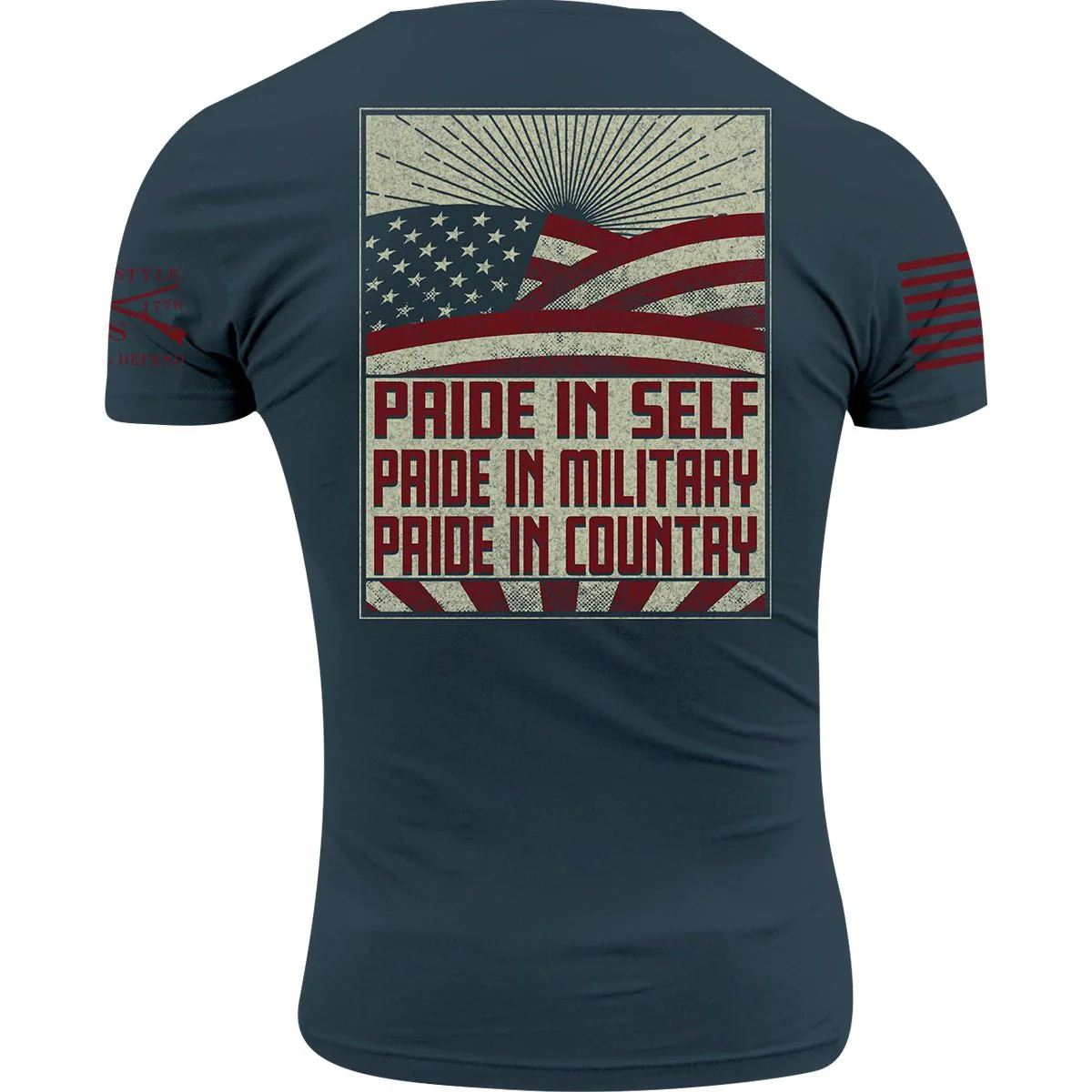 Grunt Style Ethos T-Shirt - Blue - Image 3