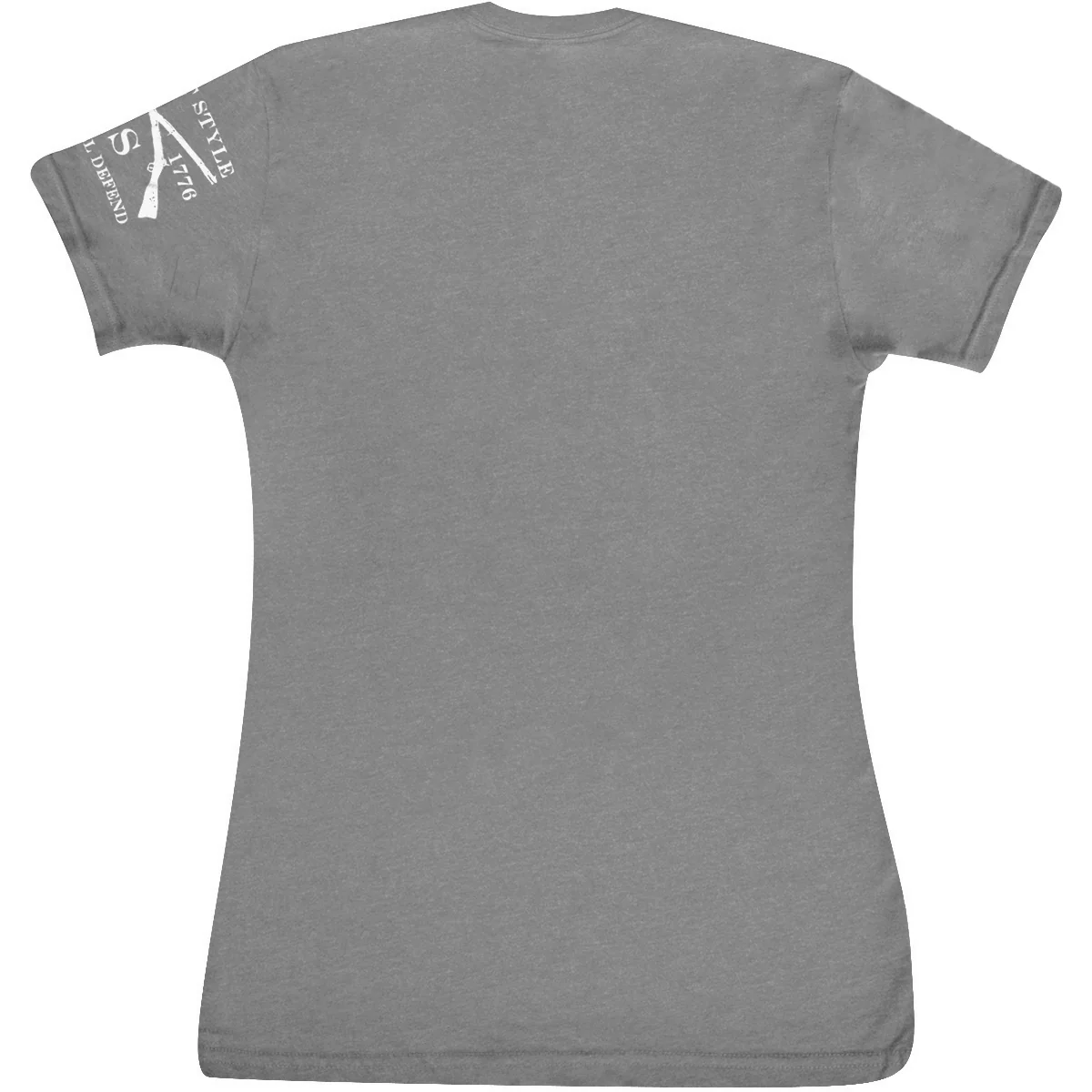 Grunt Style Full Color Flag Basic T-Shirt - Dark Heather Gray - Image 2