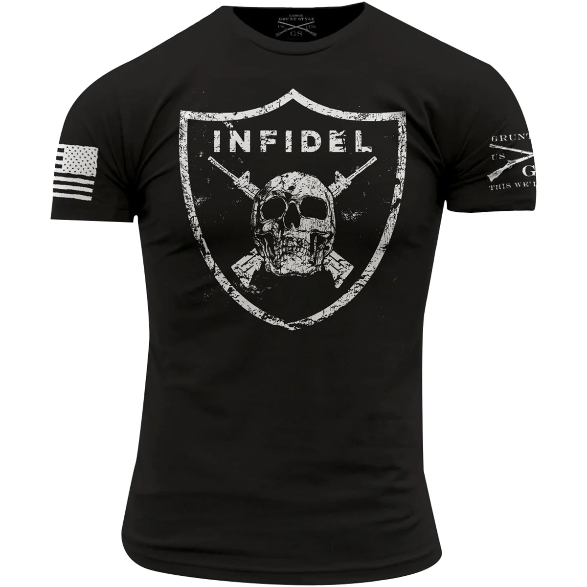 Grunt Style Infidel Crewneck T-Shirt - Black