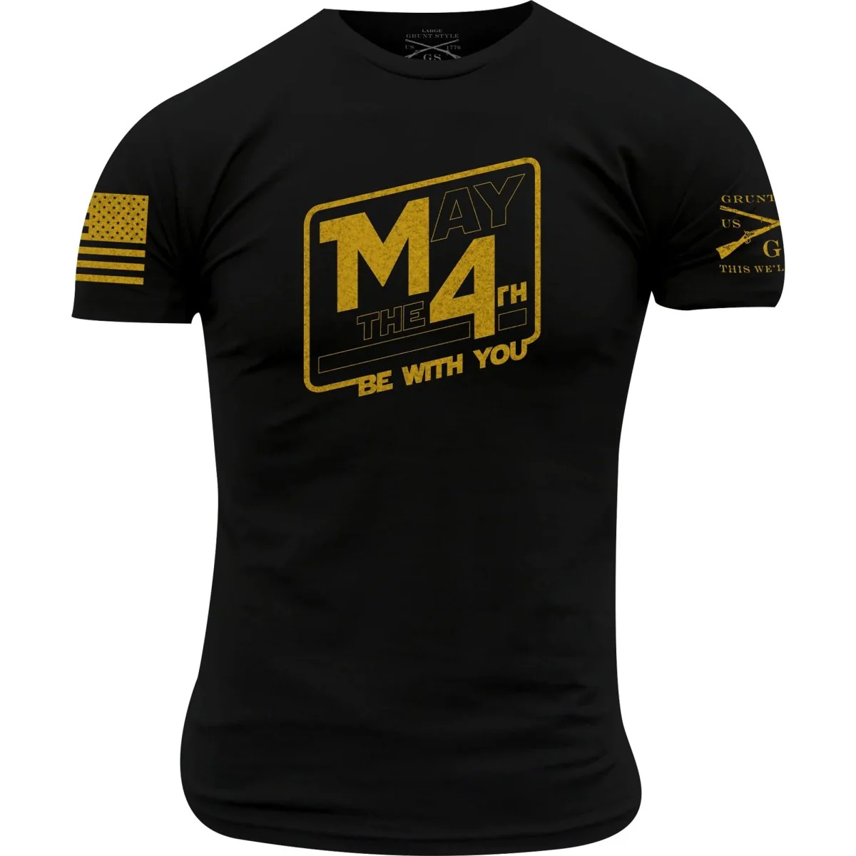 Grunt Style May The 4th T-Shirt - Black - Image 2