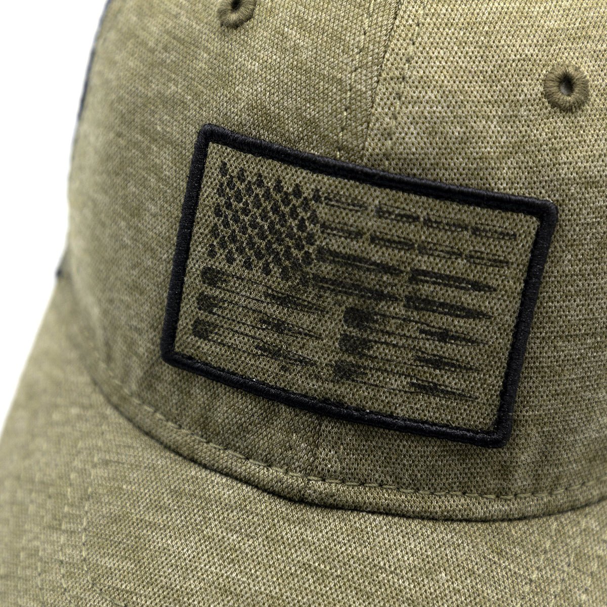 Grunt Style Military Green Ammo Flag Mesh Hat - Image 3