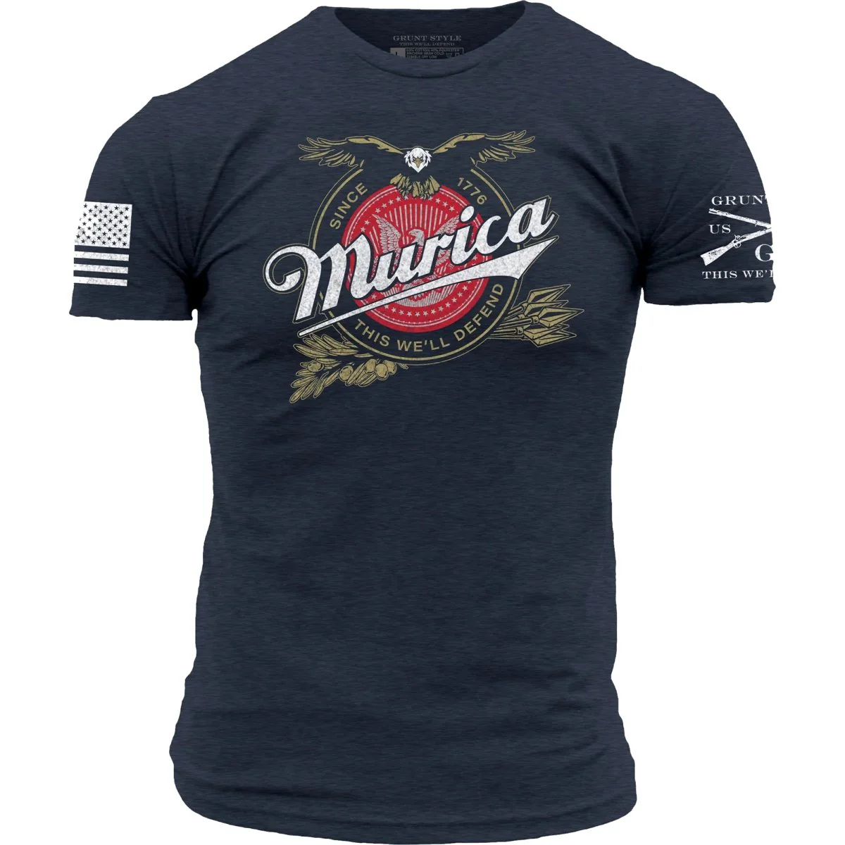 Grunt Style Murica Brewing T-Shirt - Midnight Navy