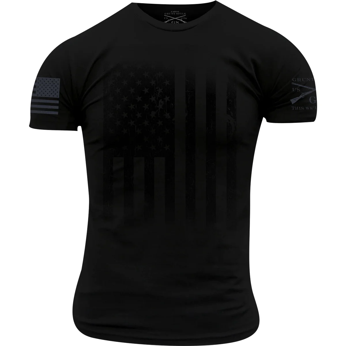 Grunt Style No Quarter T-Shirt - Black - Image 2