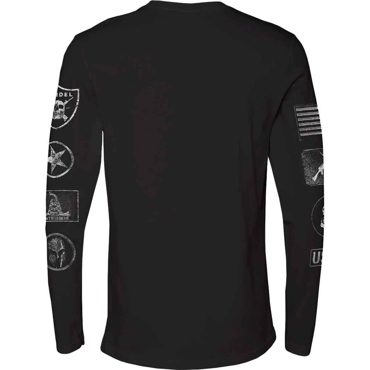 Grunt Style Patch Long Sleeve T-Shirt - Black - Image 3