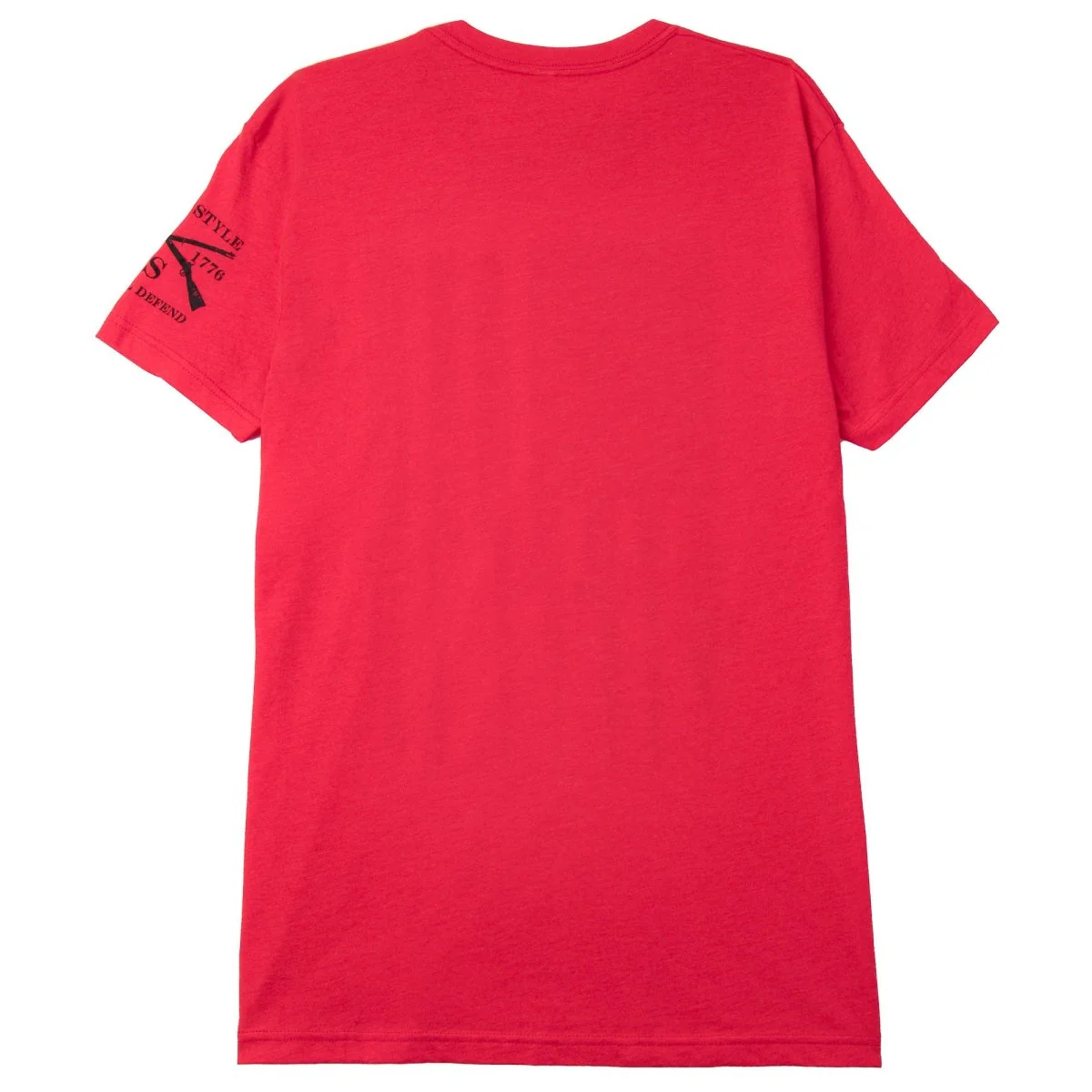 Grunt Style R.E.D. Rifle Flag Crewneck T-Shirt - Red - Image 2