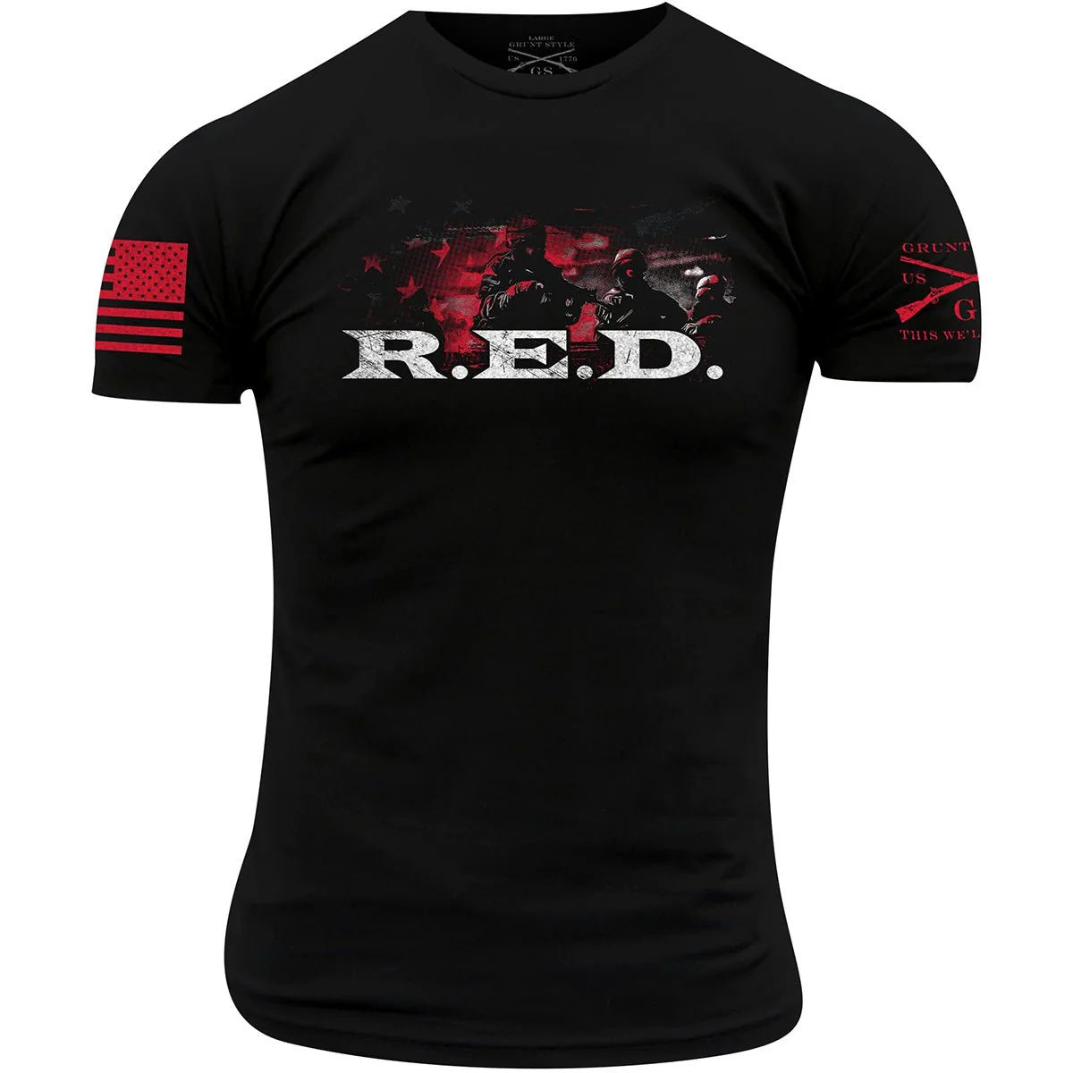 Grunt Style R.E.D. T-Shirt - Black