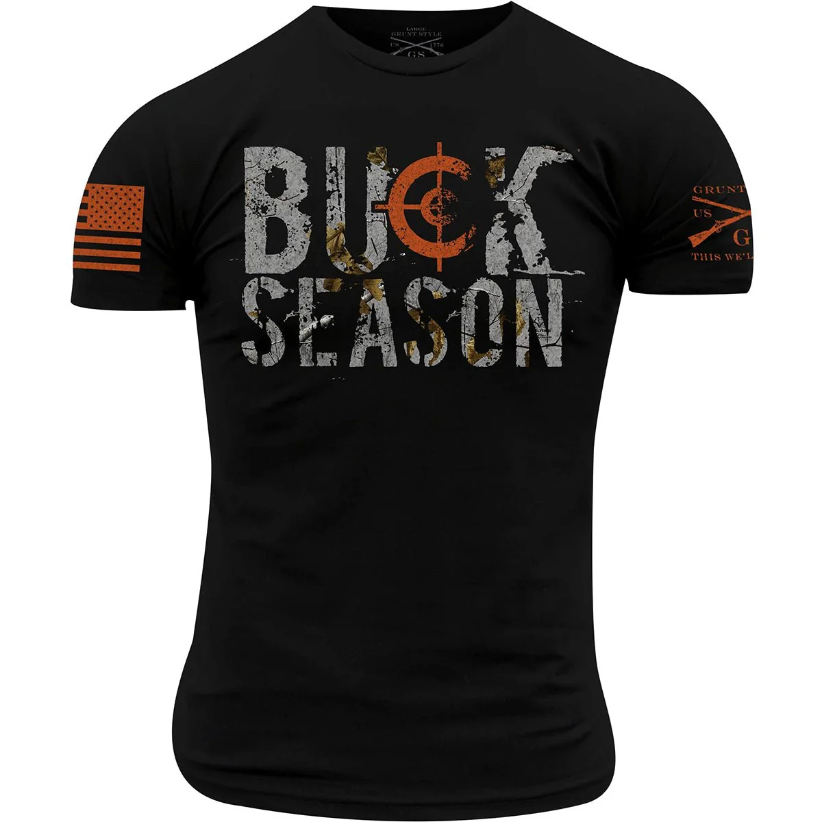 Grunt Style Realtree AP Snow - Buck Season T-Shirt - Black