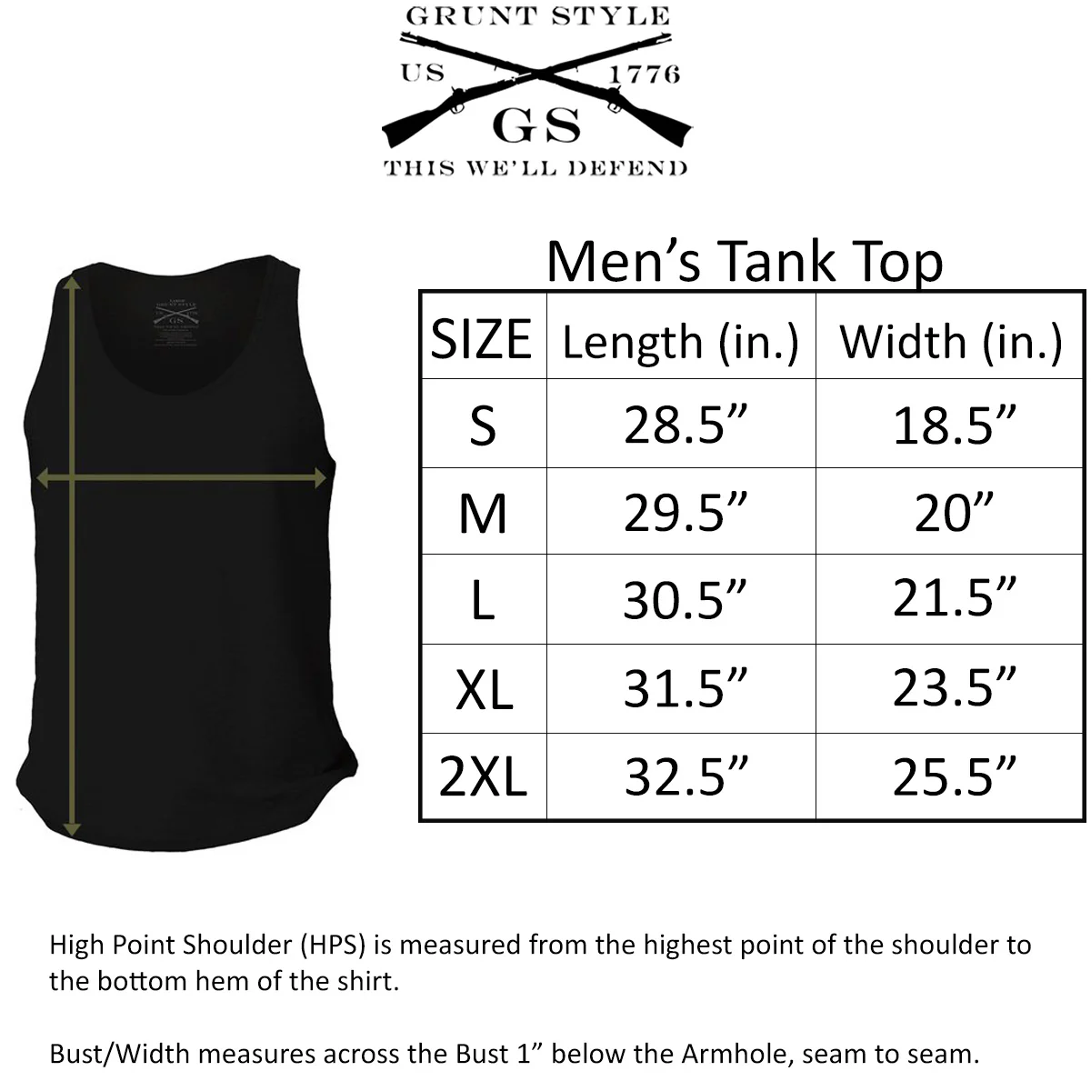 Grunt Style Rifle Flag Tank Top - Black - Image 2
