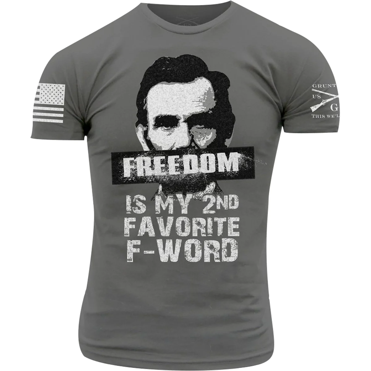 Grunt Style Second Favorite F Word T-Shirt - Gray