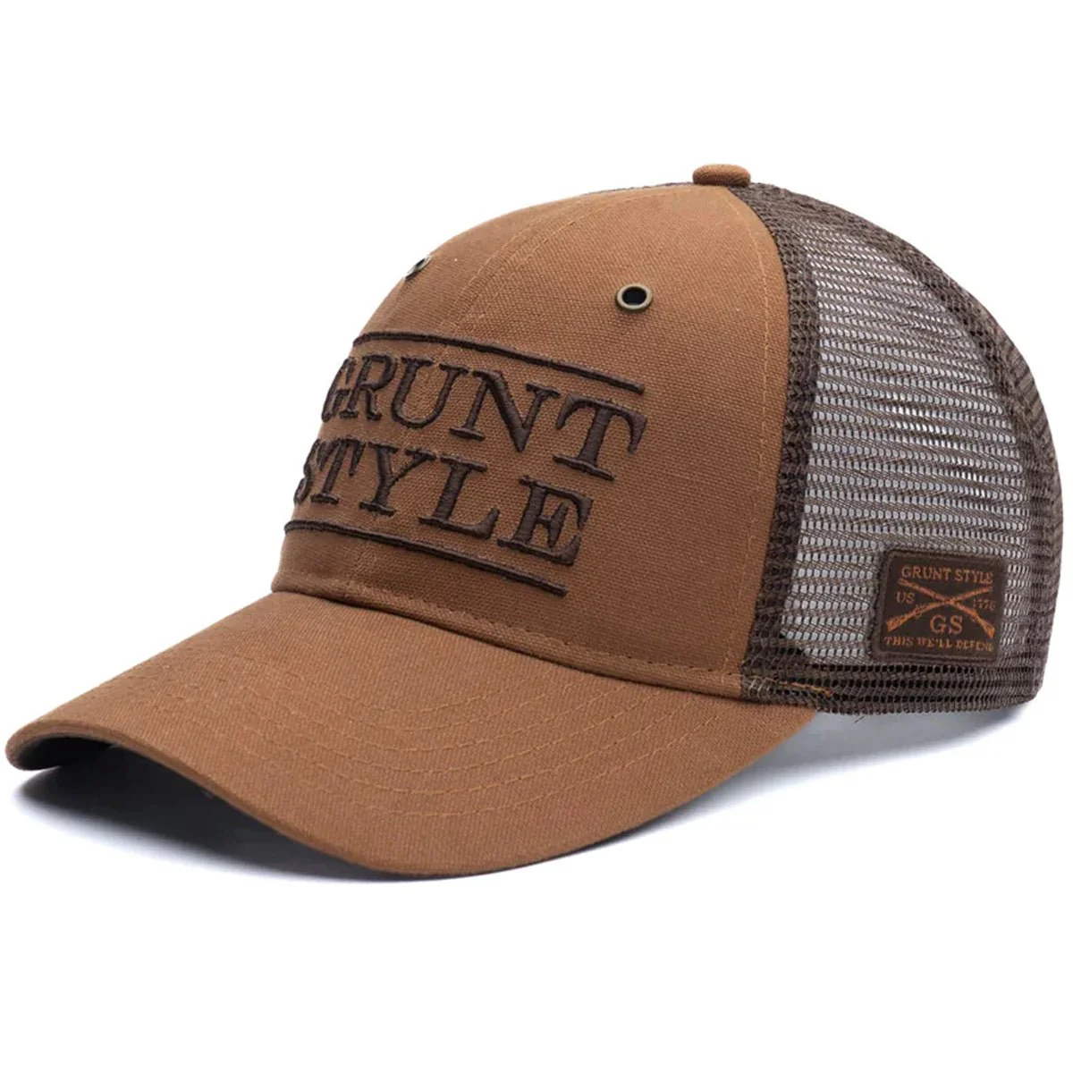 Grunt Style Stacked Logo Trucker Hat - Image 10
