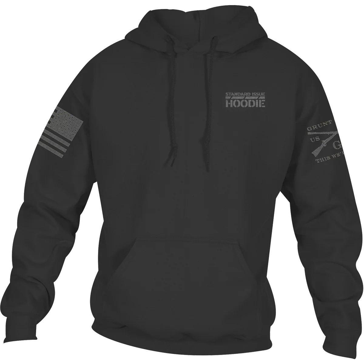 Grunt Style This Is My Hoodie Pullover Hoodie - Black - Image 2