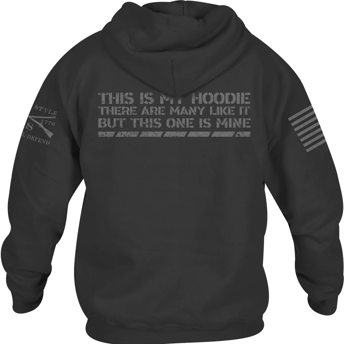 Grunt Style This Is My Hoodie Pullover Hoodie - Black - Image 3