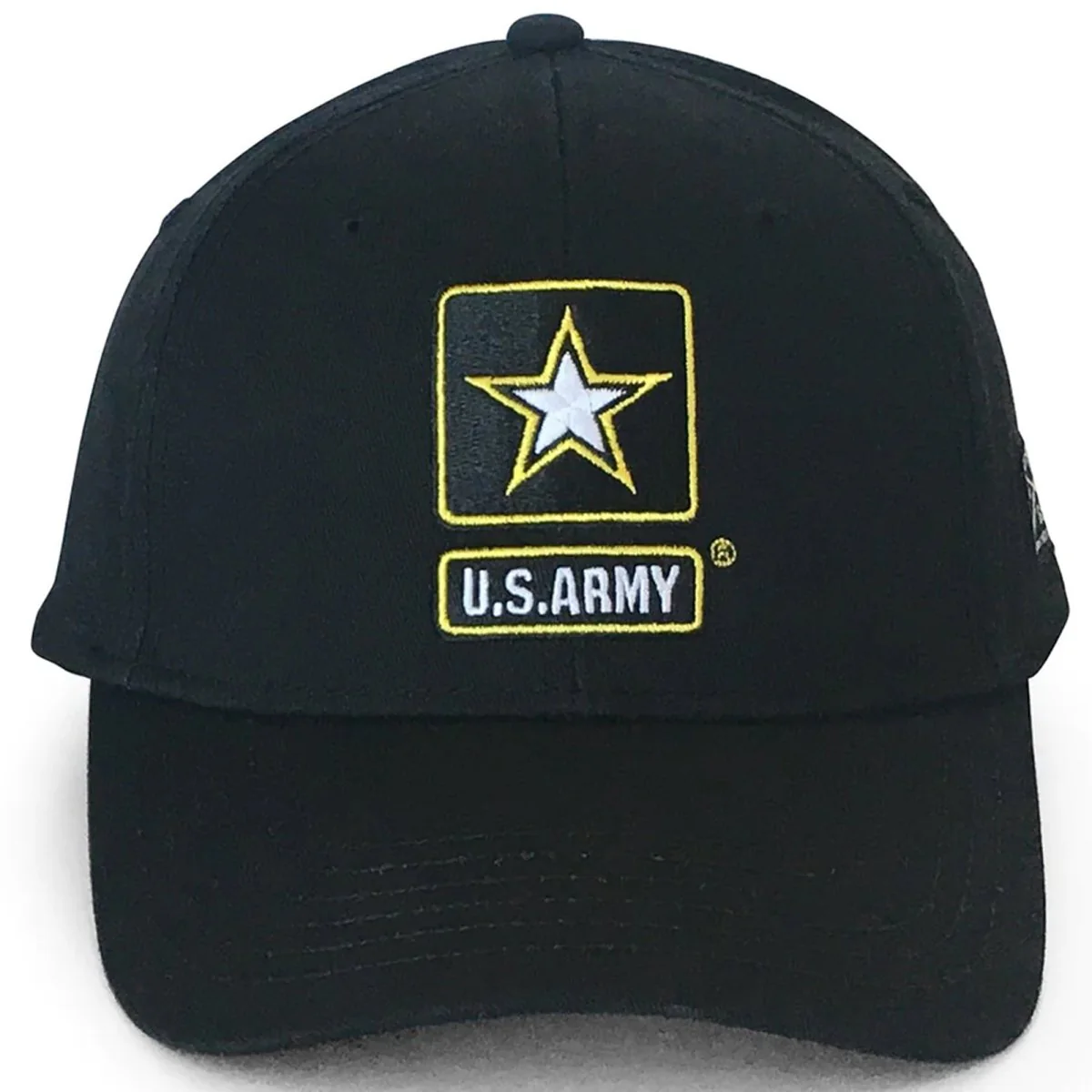 Grunt Style US Army Embroidered Logo Hat - Black - Image 2