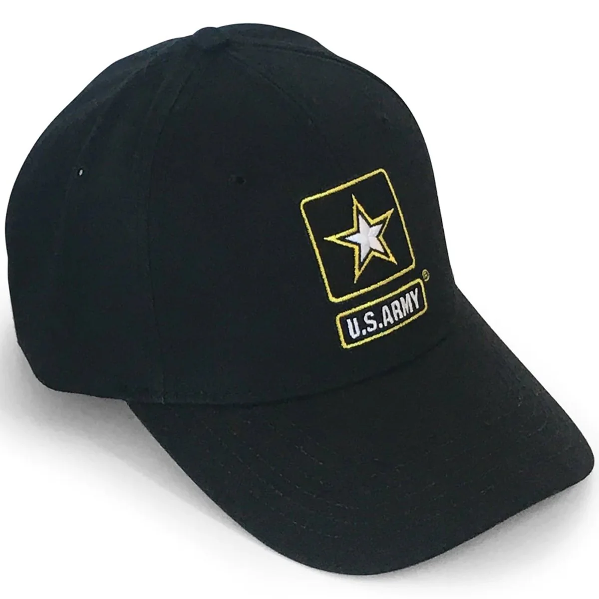 Grunt Style US Army Embroidered Logo Hat - Black - Image 3