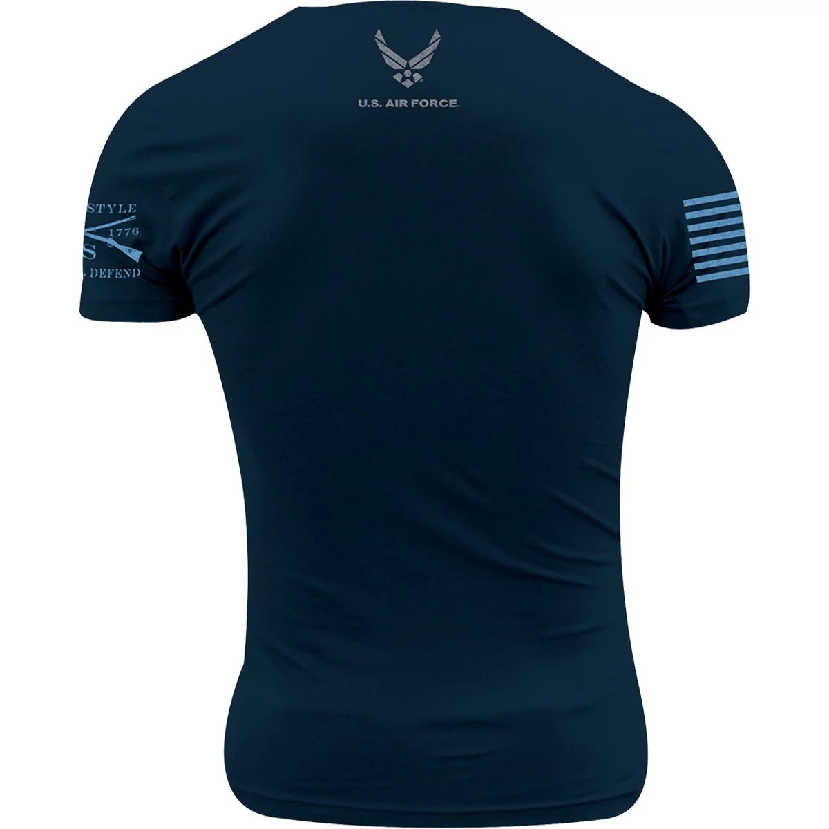 Grunt Style USAF - Fly, Fight, Win T-Shirt - Midnight Navy - Image 3