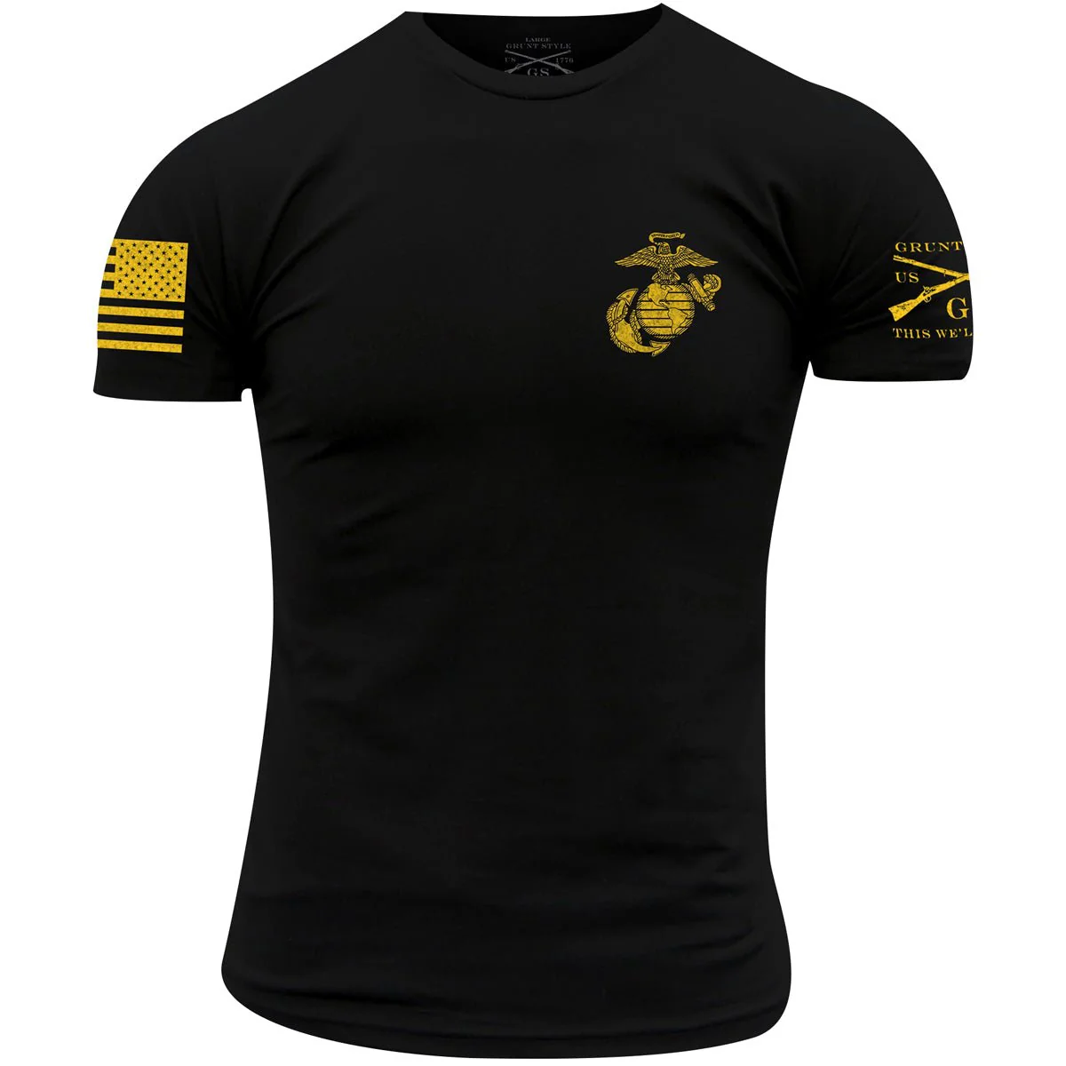 Grunt Style USMC - Eagle Globe & Anchor Basic II T-Shirt - Black