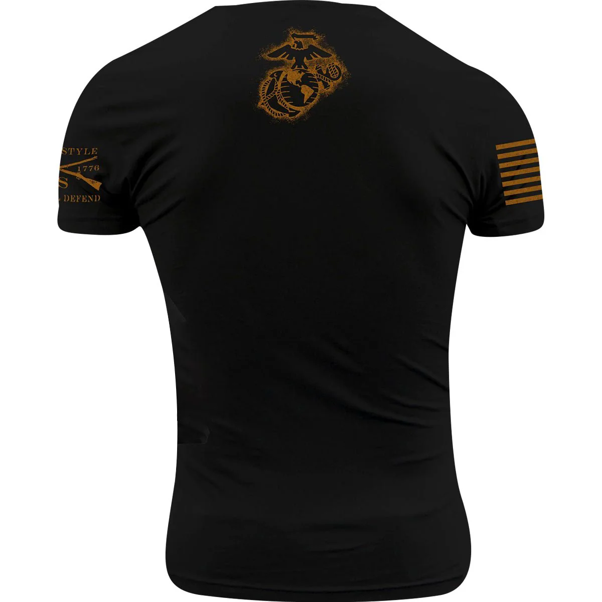 Grunt Style USMC - My Oath Never Ends T-Shirt - Black - Image 3