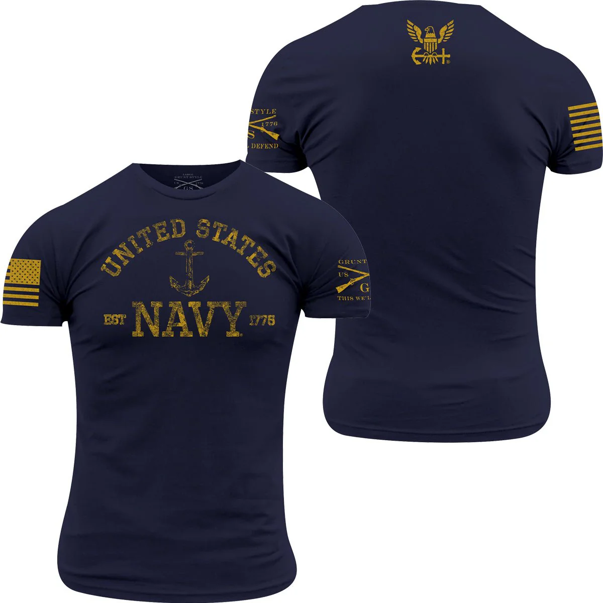 Grunt Style USN - Est. 1775 T-Shirt - Navy