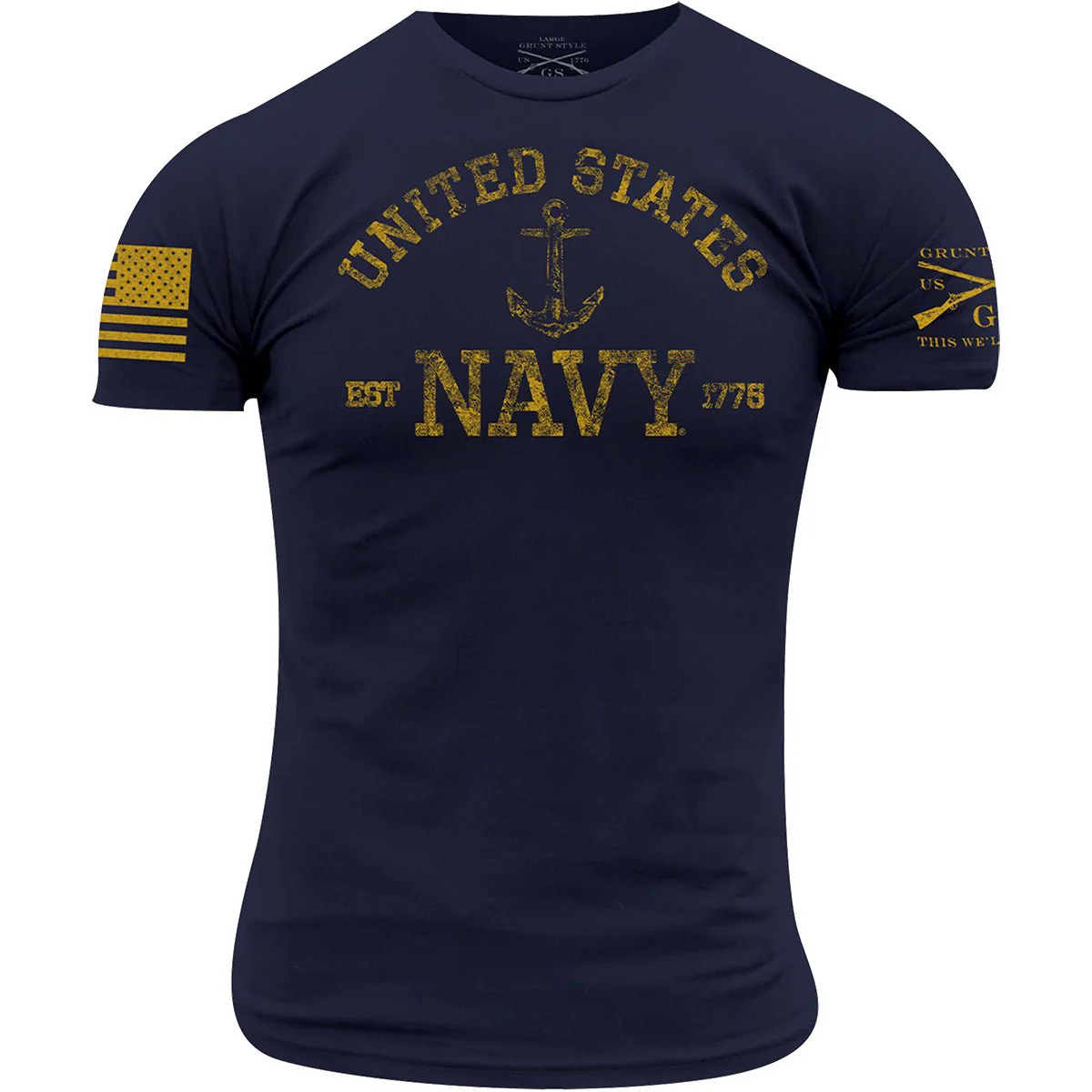 Grunt Style USN - Est. 1775 T-Shirt - Navy - Image 2