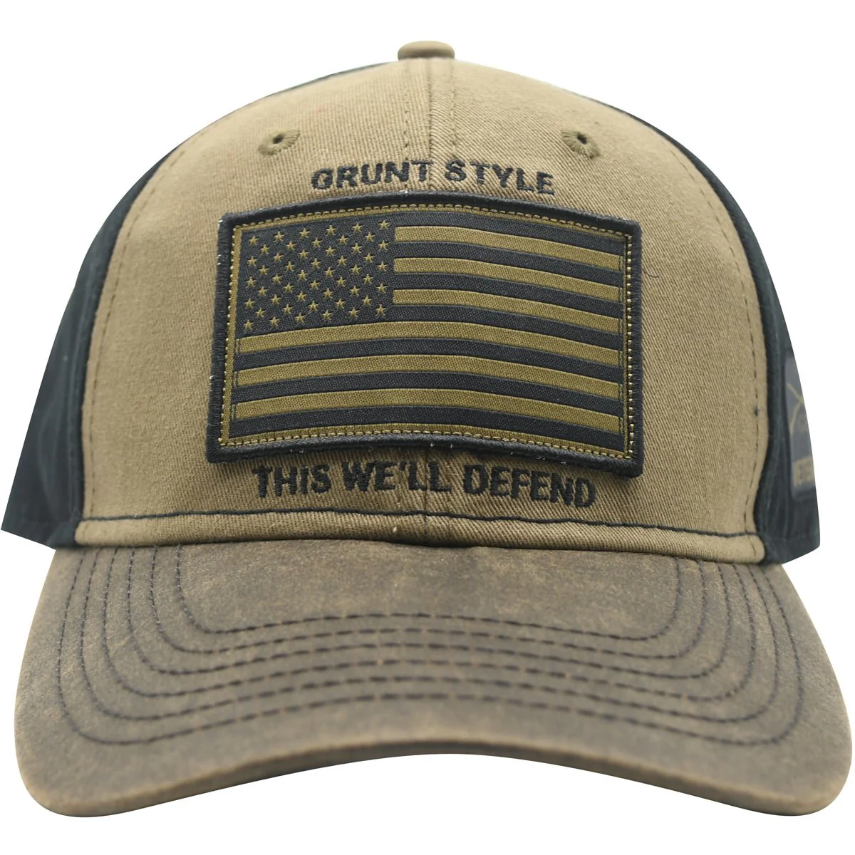 Grunt Style Veteran Flag Hat - Brown - Image 2