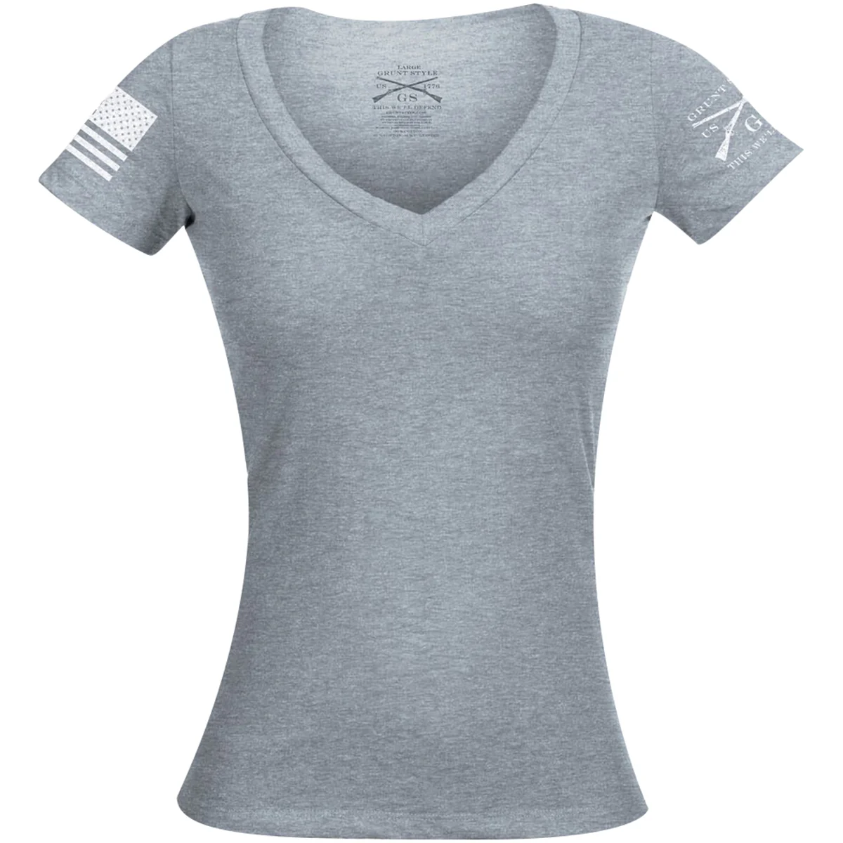 Grunt Style Women's Basic V-Neck T-Shirt - Image 3