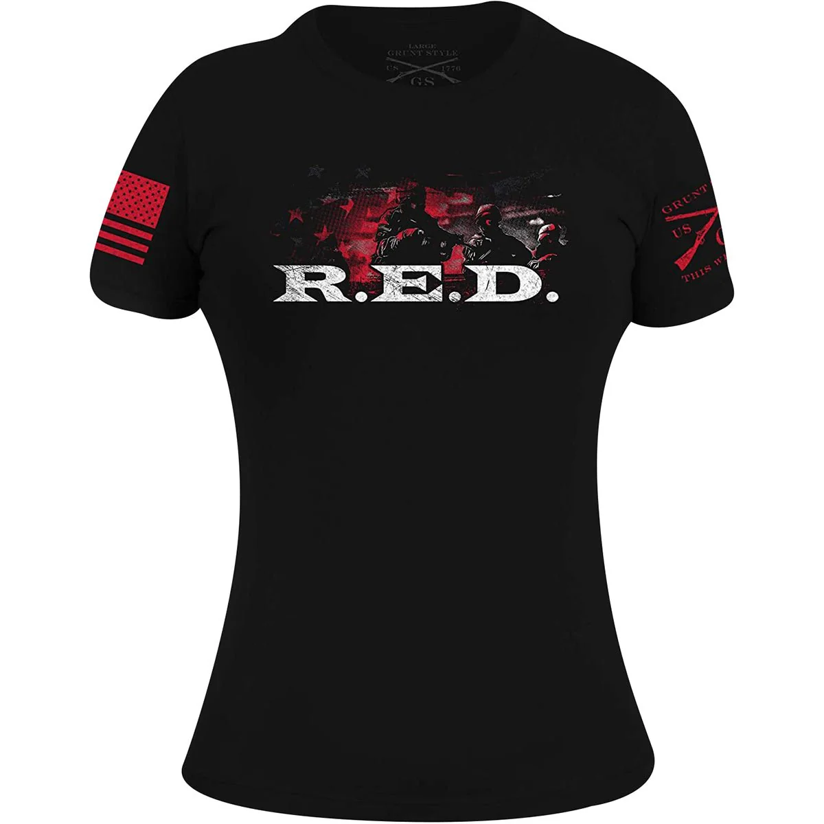 Grunt Style Women's R.E.D. T-Shirt - Black